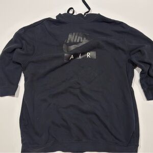 Nike Tech Red Tag Hoodie Men’s Large Black Long Sleeve Swoosh Sweatshirt